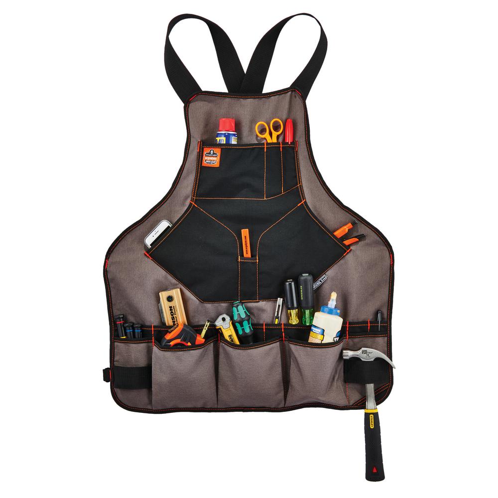 Work Apron Unisex Heavy Duty Carpenters Apron Tool Aprons with Tools Pockets Slots for Engineers Carpenter Woodwork Craft Paint Kitchen