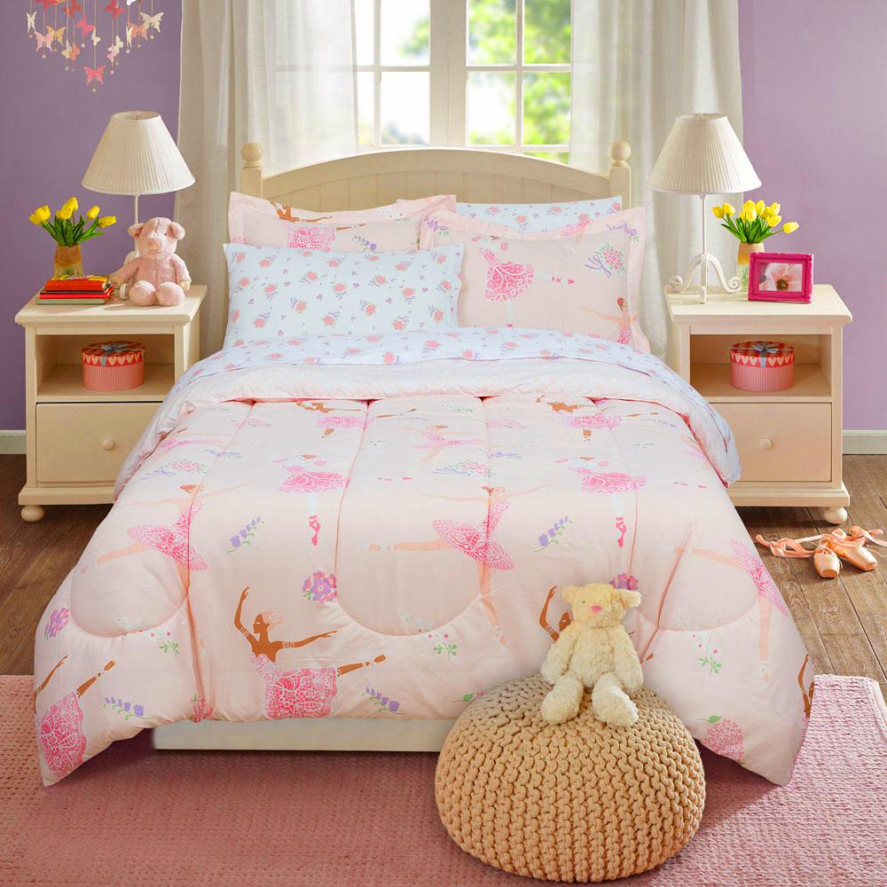 Kidz Mix Unicorn Rainbow Bed In A Bag Kids Bedding Set With Reversible Comforter Other Animated Characters Com Collectibles