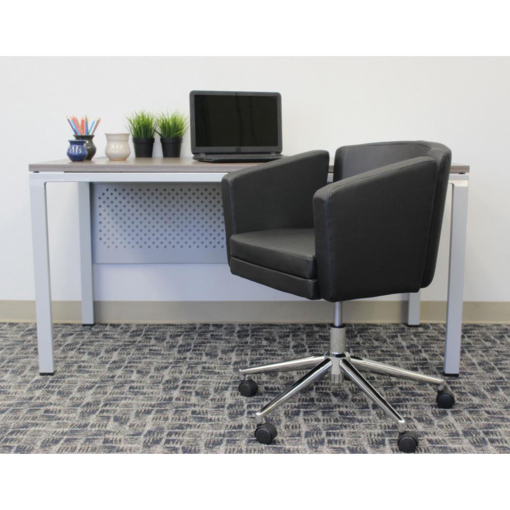 Black Metro Club Desk Chair