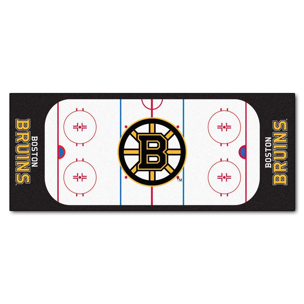 Fanmats Boston Bruins 3 Ft X 6 Rink Rug Runner 10499 The Fanmats Boston Bruins 3 Ft X 6 Rink Rug Runner 10499 The Home Depot