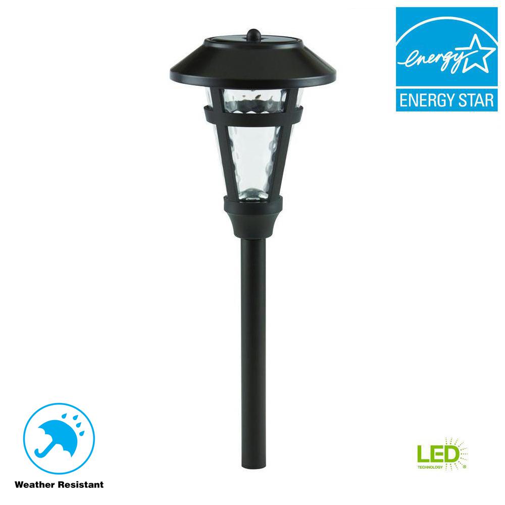 Energy Star Path Lights Landscape Lighting The Home Depot Solar Roman Bronze Outdoor Integrated Led Landscape Path Lights With Water Glass Lens 6