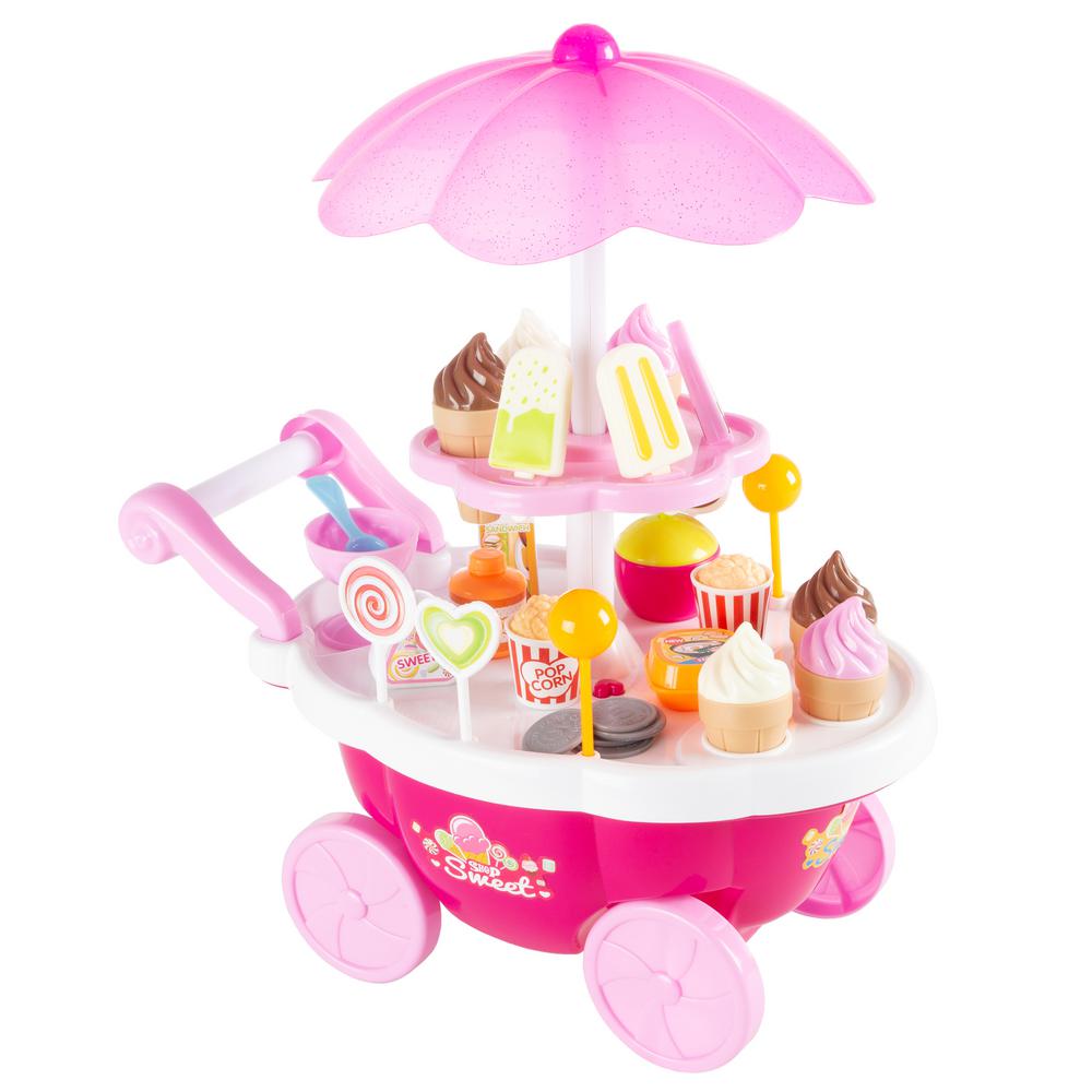 wooden toy ice cream cart