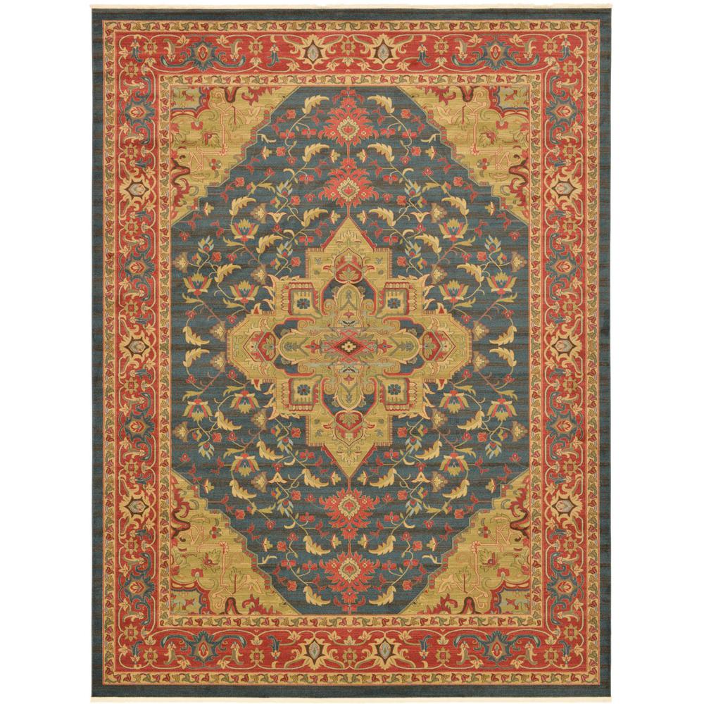 Unique Loom Sahand Arsaces Navy Blue 12 2 X 16 0 Area Rug