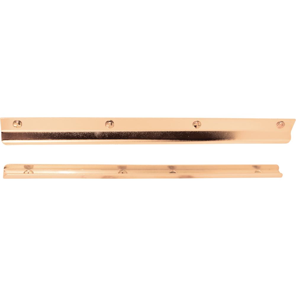 Prime Line 12 In Bright Brass Steel Constructed Latch Shield For