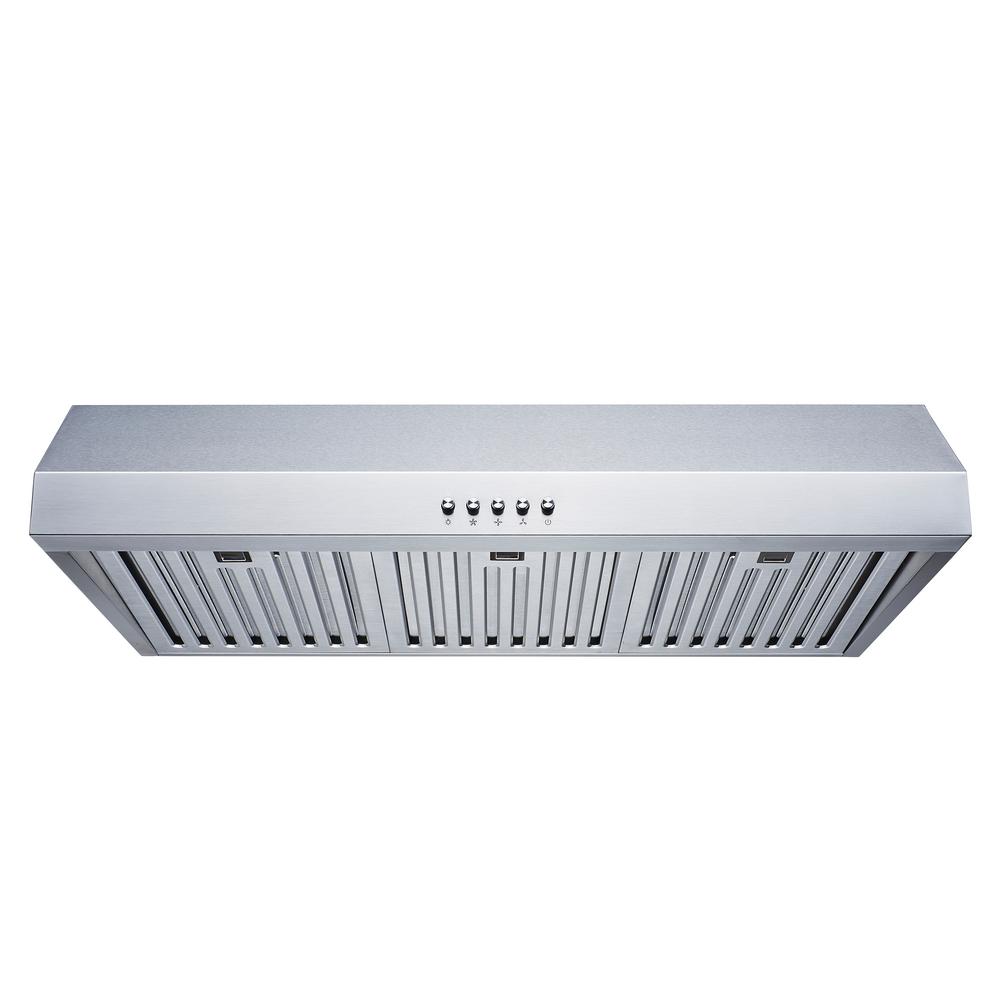 Winflo 30 in. Convertible 480 CFM Under Range Hood in Stainless