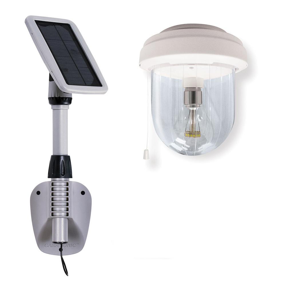 Gama Sonic Light My Shed IV Solar Shed Light Clear Outdoor Integrated