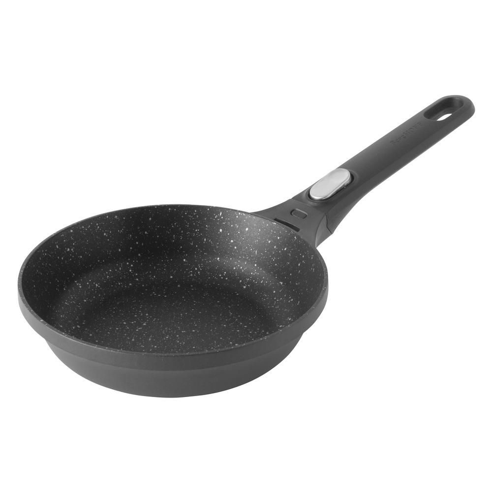 BergHOFF GEM Stay Cool 8 in. Cast Aluminum Nonstick Frying Pan in Black