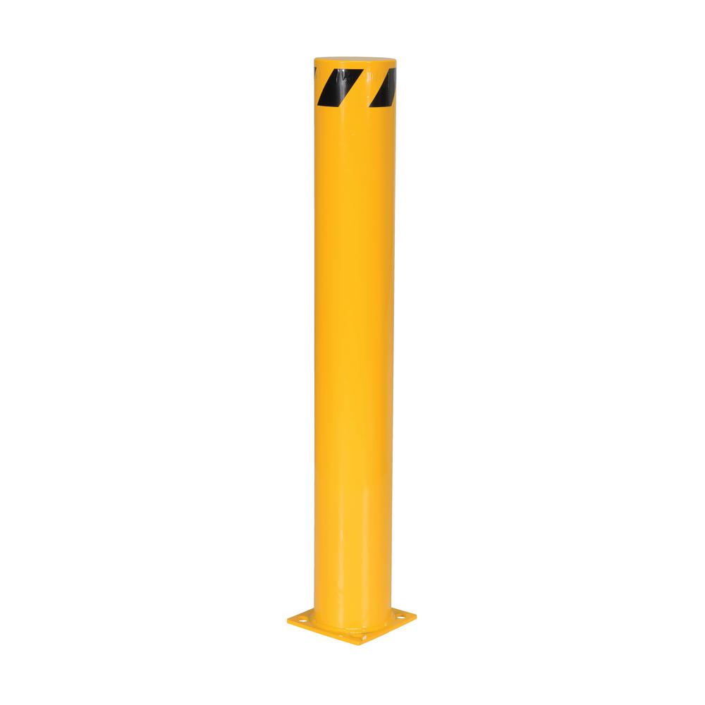 Vestil 62 In. X 6.5 In. Yellow Steel Pipe Safety Bollard-bol-62-6.5 