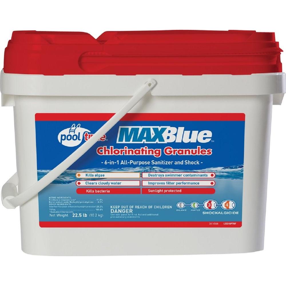Pool Time MAXBlue 22.5 lb. Chlorinating Granules22219PTM The Home Depot