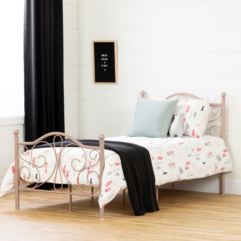 South S Summer Breeze Pink Blush Twin Bed 12158 The Home Depot