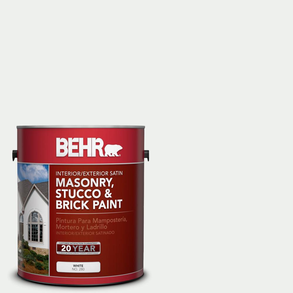 BEHR 1 gal. 57 Frost Satin Interior/Exterior Masonry, Stucco and Brick