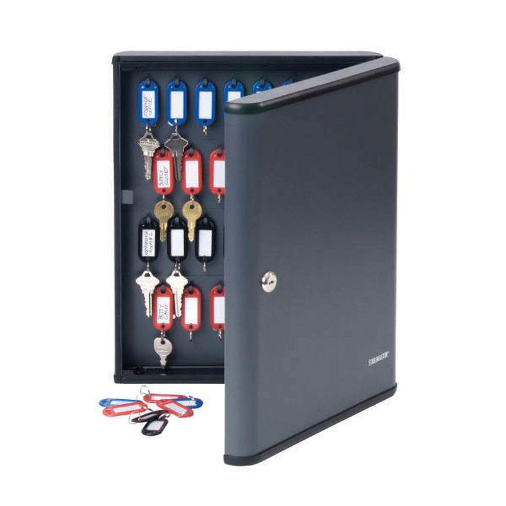 Steelmaster Security Key Cabinet Safe With High Impact Plastic End