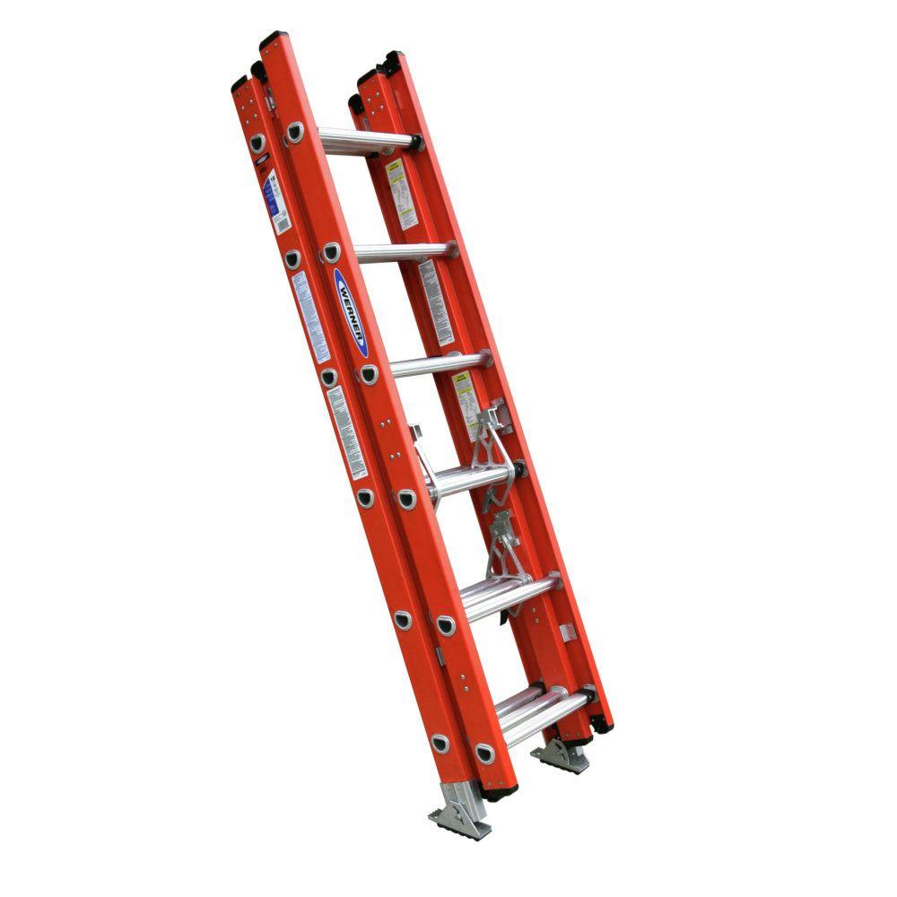 32 Ft fiberglass extension ladder