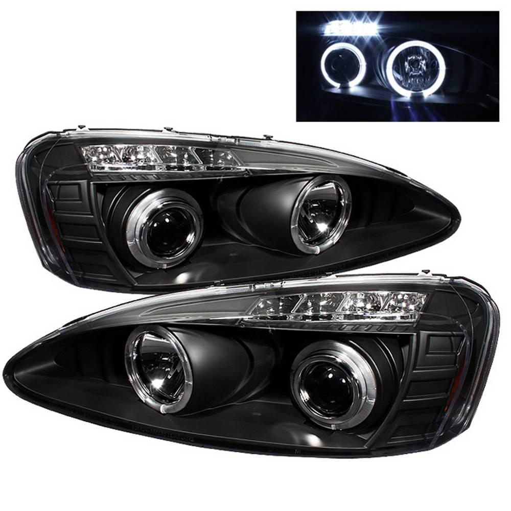 Spyder Auto Pontiac Grand Prix 04 08 Projector Headlights Led Halo Led Replaceable Leds Black 5011664 The Home Depot