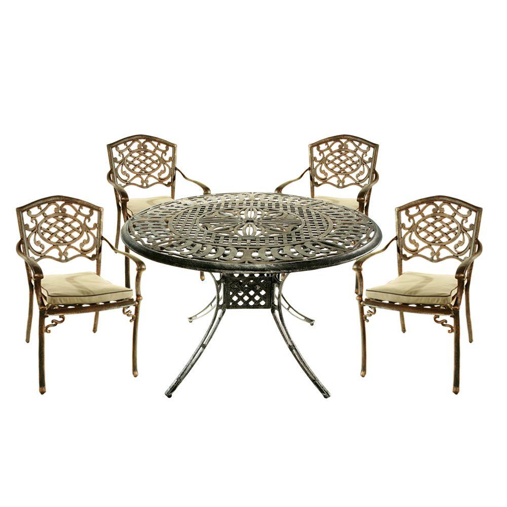 Oakland Living Capitol 5Piece Patio Dining Set with Fully Welded