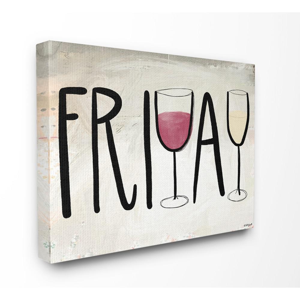 The Stupell Home Decor Collection 16 In X 20 In Friday Red And