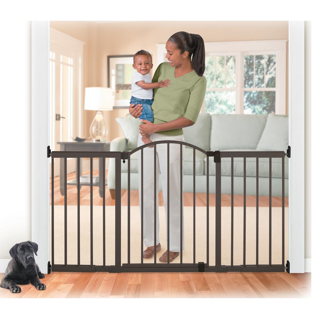 6 ft wide baby gate with door