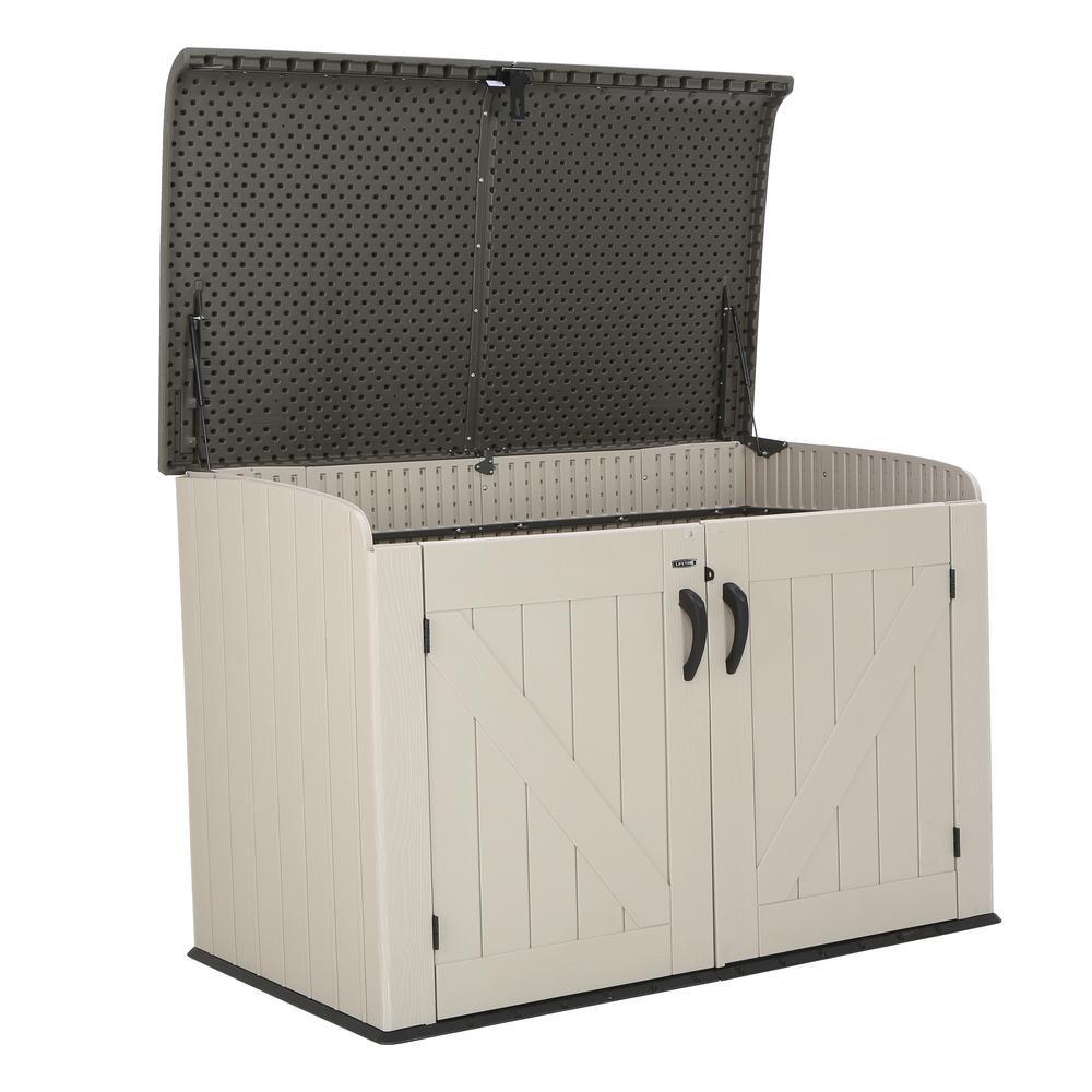 Lifetime 3 Ft X 6 Horizontal Hdpe Shed 60170 The Home Depot Ft X 6 Horizontal Hdpe Shed 60170