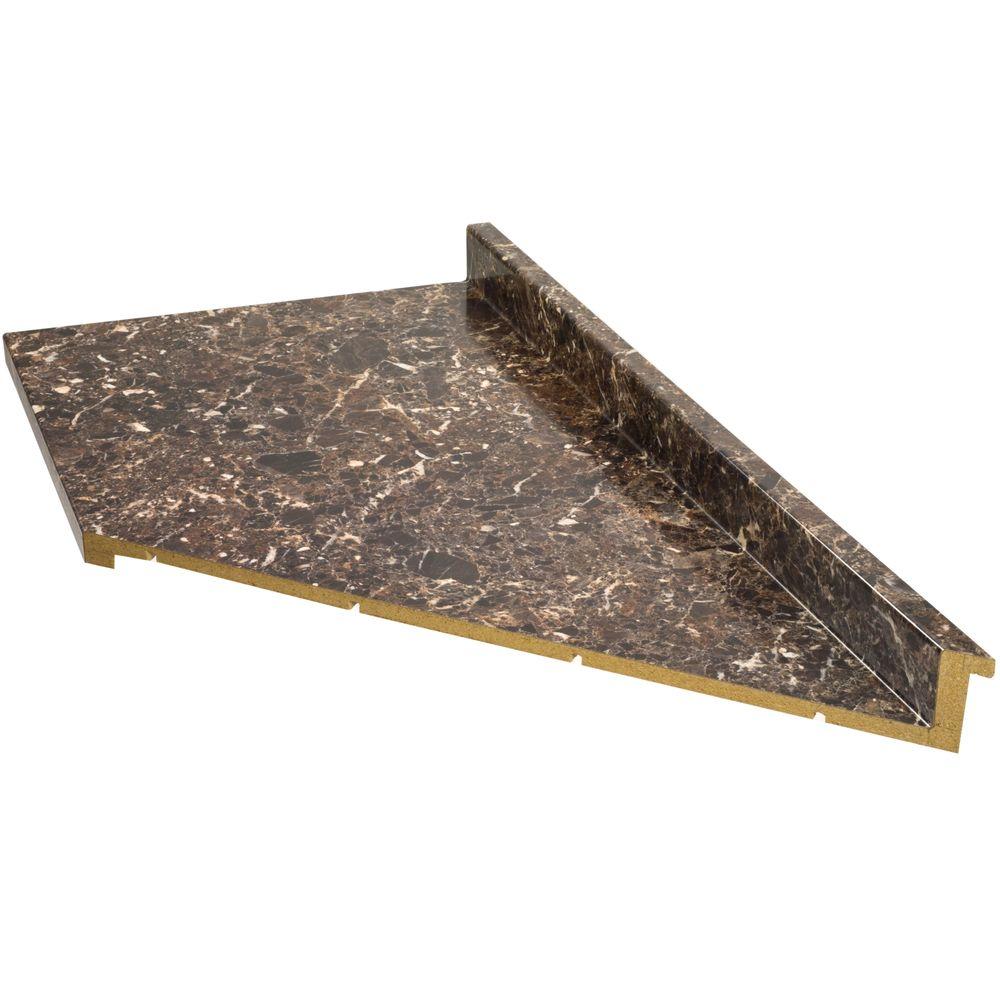 Hampton Bay 6 Ft Laminate Countertop With Right Miter In Breccia Hampton Bay 6 Ft Laminate Countertop