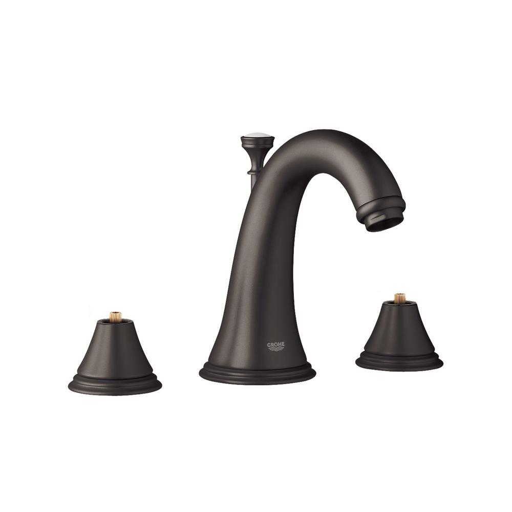 GROHE Geneva 8 in. Widespread 2Handle MidArc Bathroom Faucet in Oil