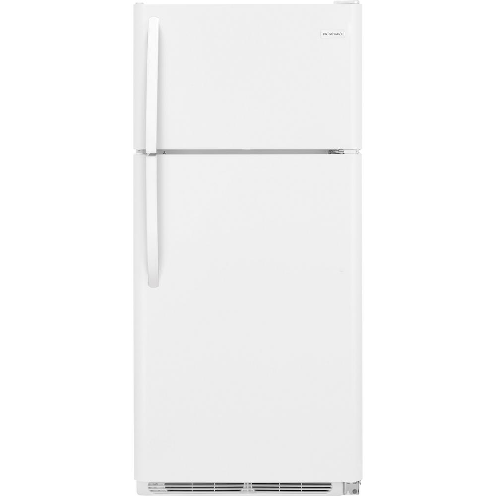 Frigidaire 18 Cu Ft Top Freezer Refrigerator In White Fftr1814tw