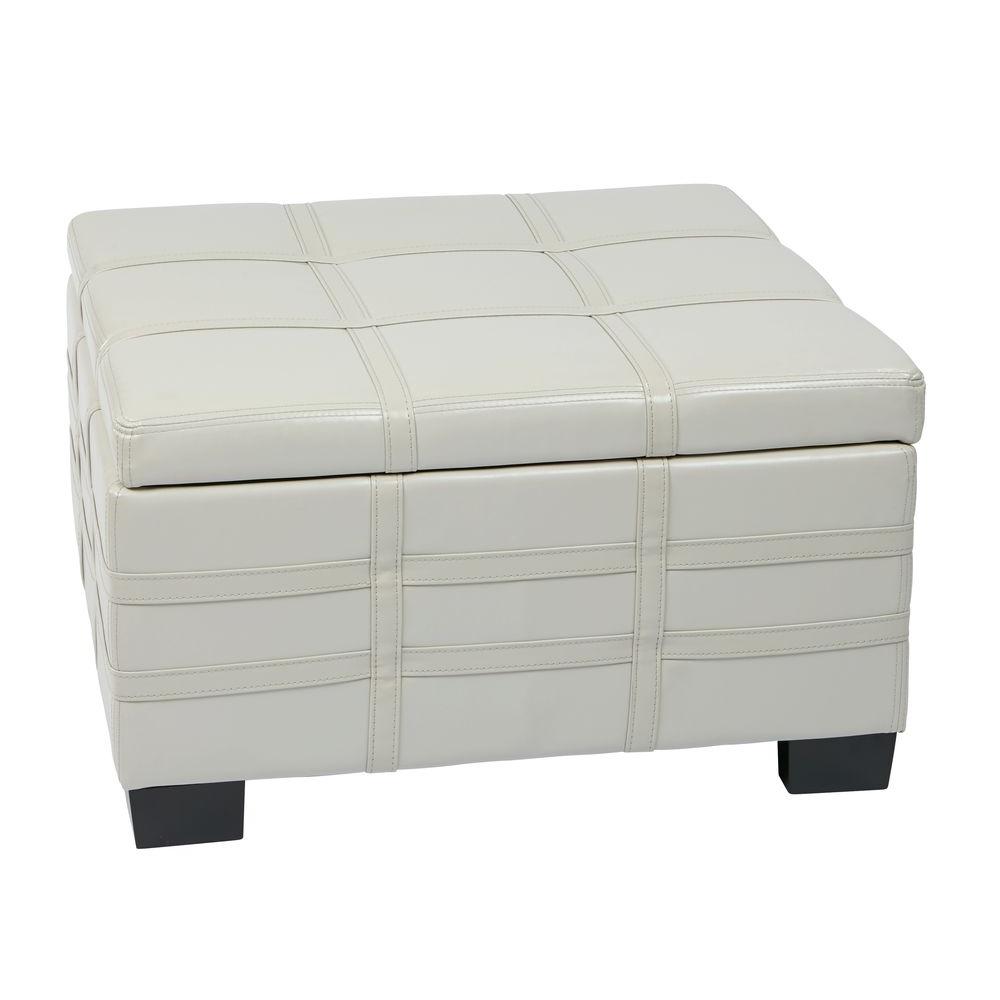 Simpli Home Avalon Satin Cream Storage Ottoman-AY-F-07-CR - The Home Depot