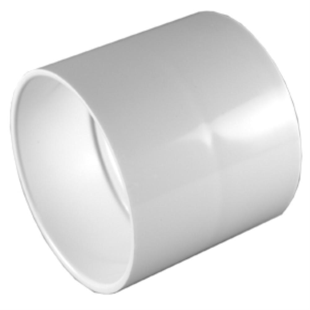 Charlotte Pipe 3 in. PVC Sch. 30 Hub ThinWall CouplingPVC 01100