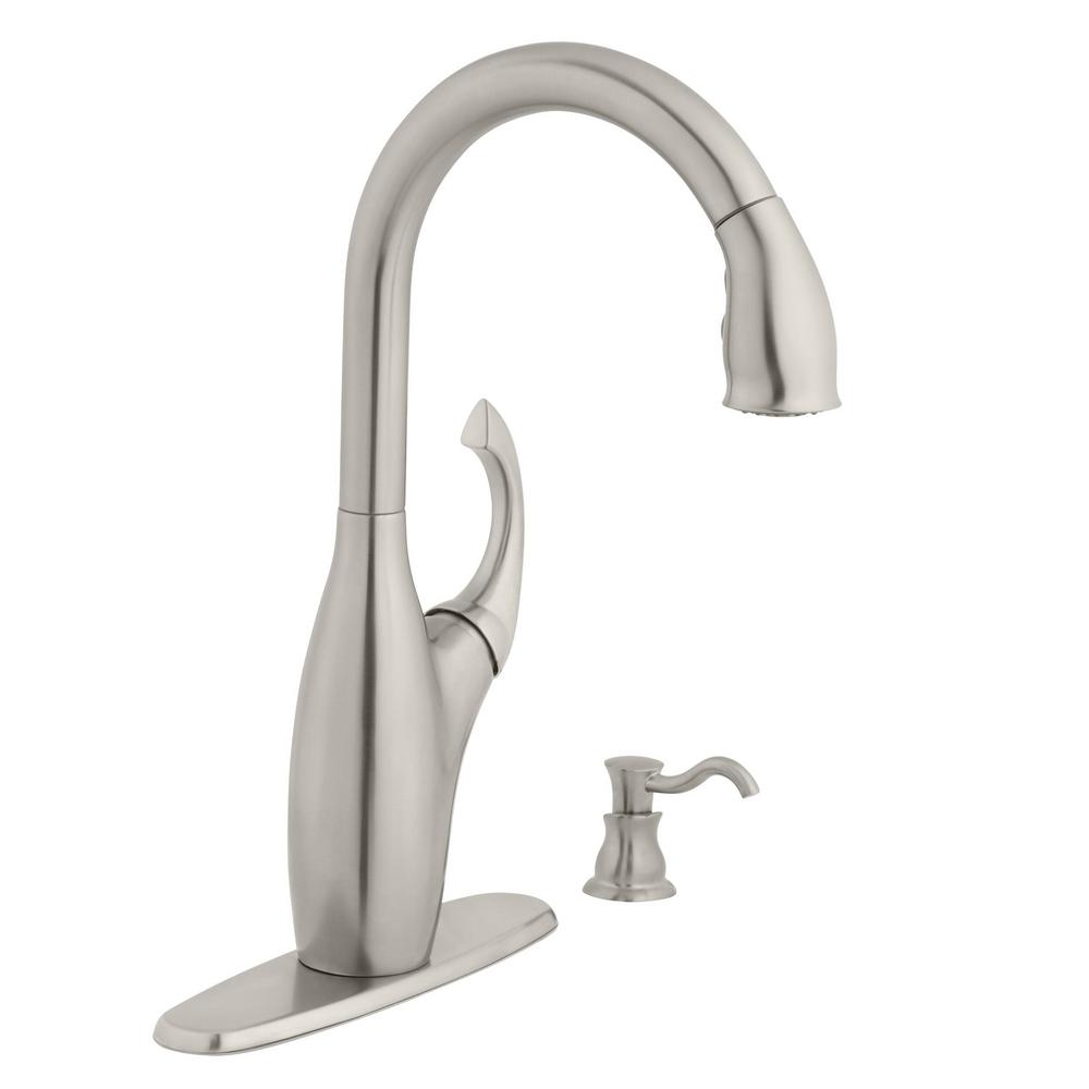 Glacier Bay Contemporary Single Handle Pull Down Sprayer Kitchen Faucet 6925699925479 Ebay