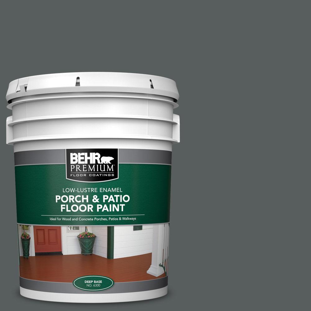 Behr Premium 5 Gal N500 6 Graphic Charcoal Low Lustre Enamel