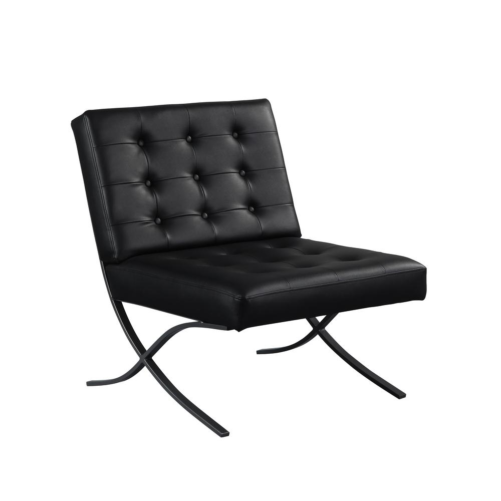 Relax A Lounger Perth Black Metal Powdered Coated And Bonded Leather Relax A Lounger Perth Black Metal Powdered Coated And Bonded Leather Chair