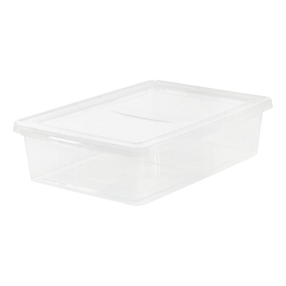 Iris 28 Qt Storage Box In Clear 10 Pack