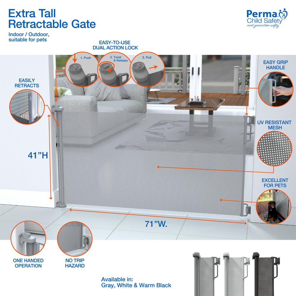 8 foot retractable gate