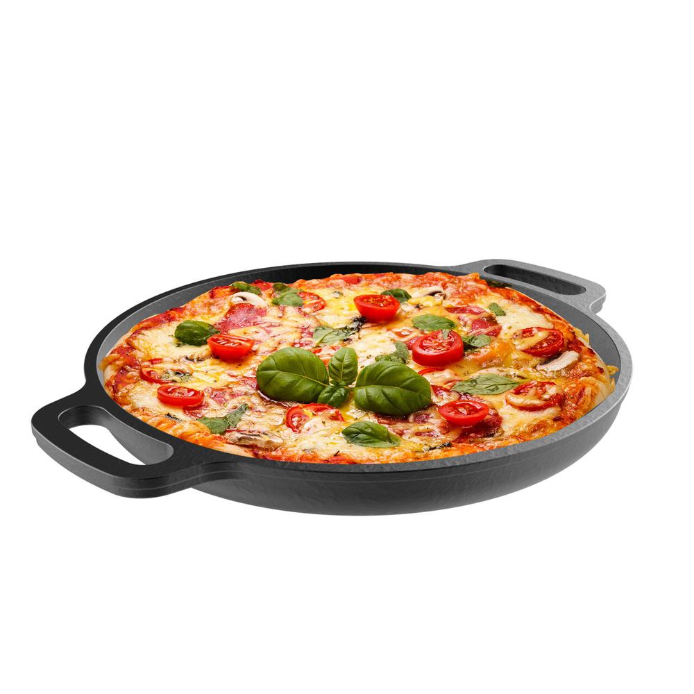 Classic Cuisine Cast Iron Pizza Pan Hw031087 The Home Depot