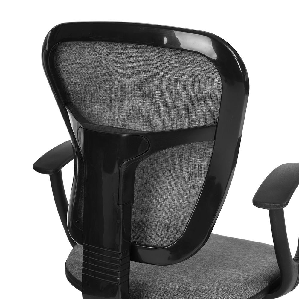 Furniturer Flying Grey Mesh Fabric Armrest Ergonomic Desk Chair