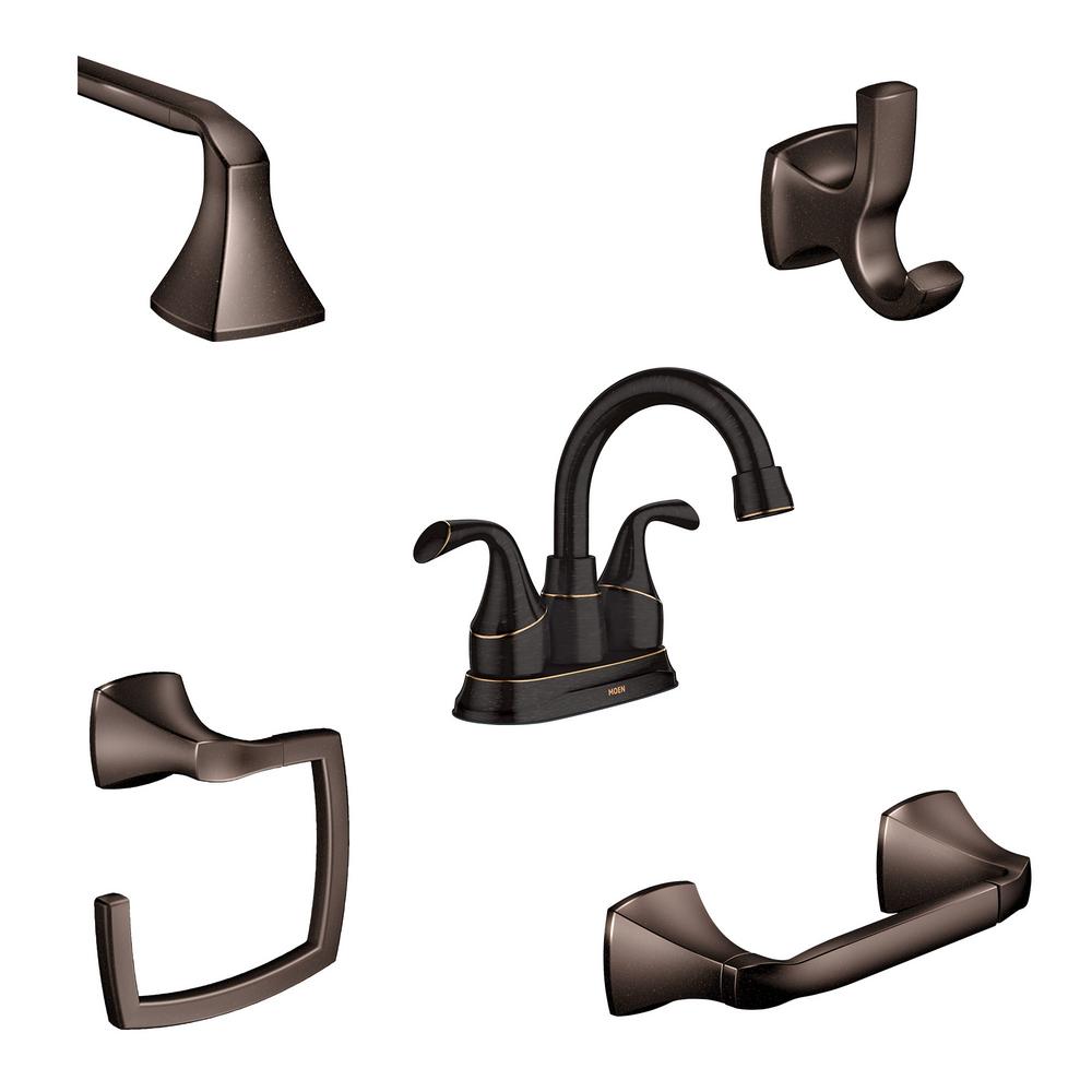 Moen Idora 4 In Centerset 2 Handle Bathroom Faucet With 4 Piece