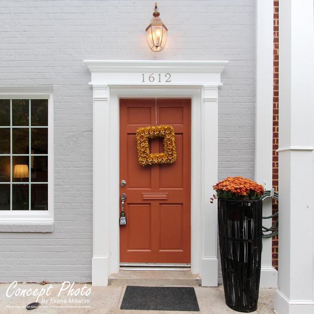 Ekena Millwork PILP04X048RP02-2 Raised Panel PVC Pilaster w//Decorative Capital /& Base Pair 4W x 48H x 2P Factory Primed