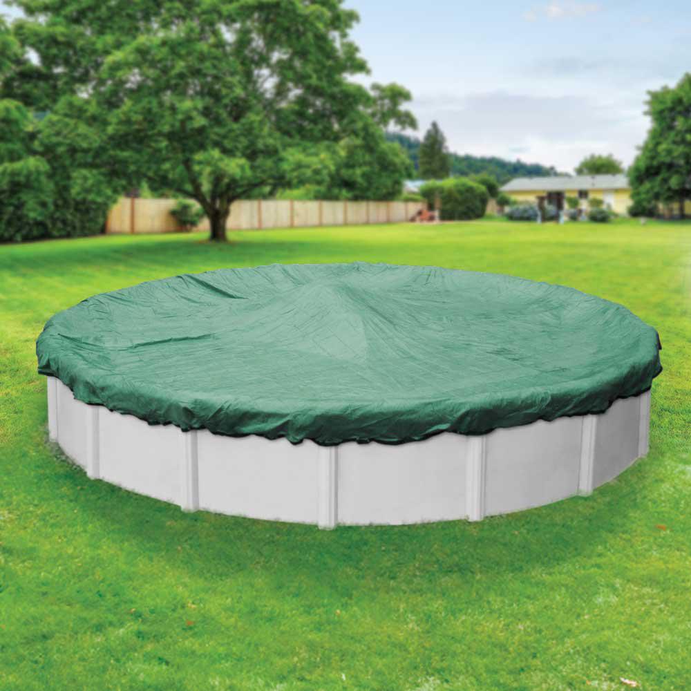 Pool Mate Extreme Mesh 18 Ft Round Green Winter Pool Cover 4118 4
