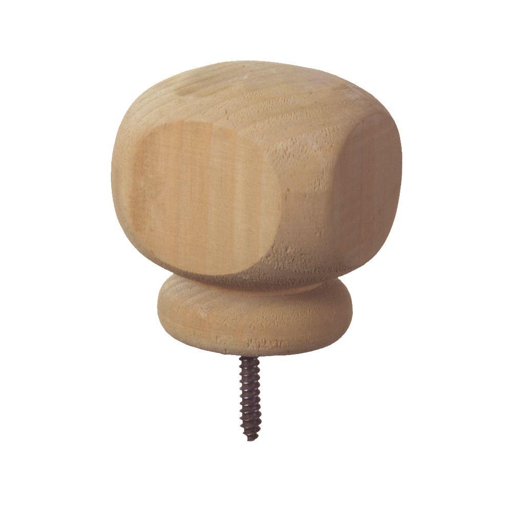 4 in. x 4 in. PressureTreated Unfinished Pine Ball Top Finial102615