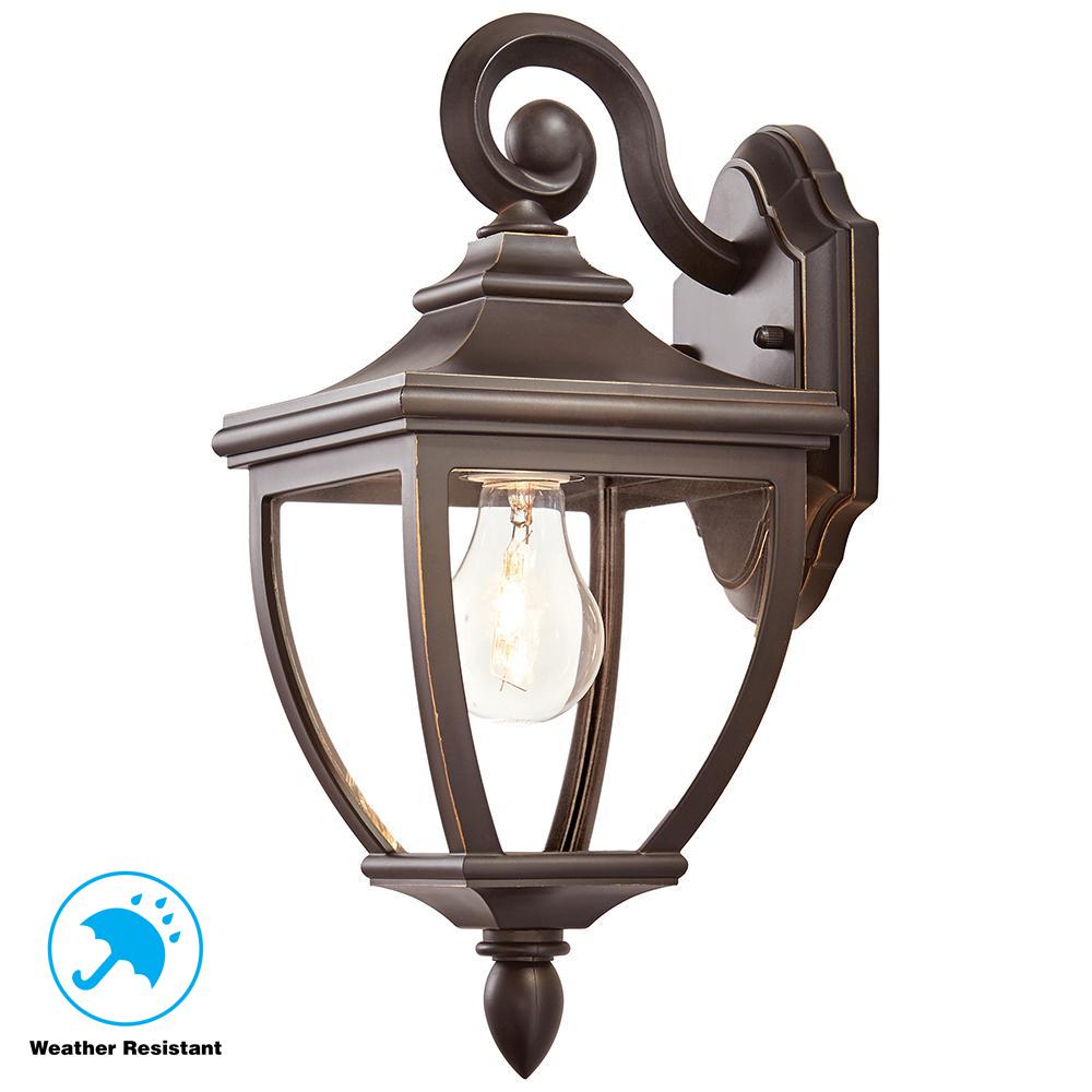 Home Decorators Collection 1Light OilRubbed Bronze Outdoor 6.5 in