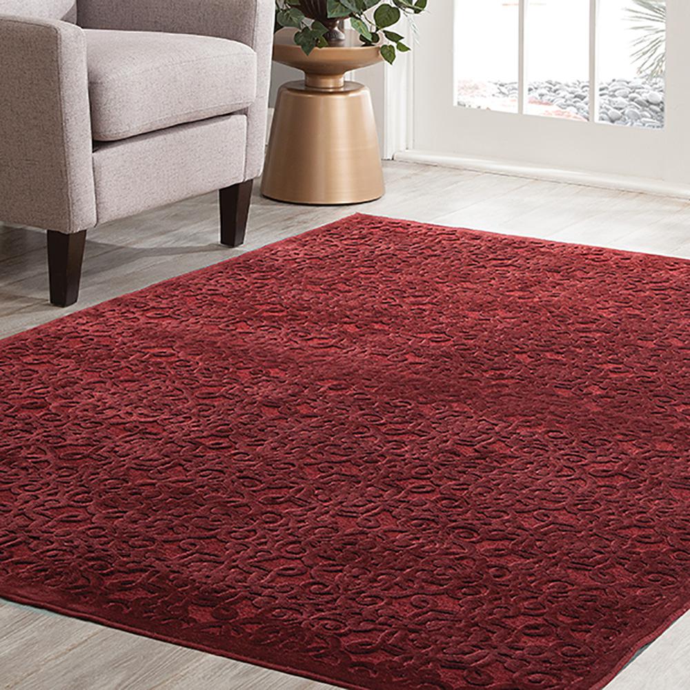 Sams International Napa Kilbourne Red 5 ft. 3 in. x 7 ft. 6 in. Area