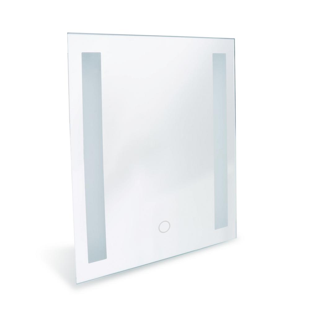 Dyconn Catella 12 In X 16 Led Wall Mounted Backlit Vanity Bathroom Mirror With Touch On Off Dimmer Function