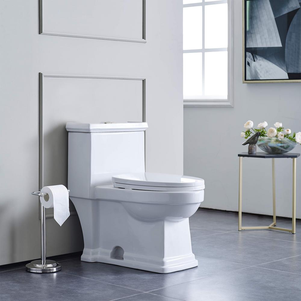 Swiss Madison Voltaire 1Piece 0.8/1.28 GPF Dual Flush Elongated Toilet