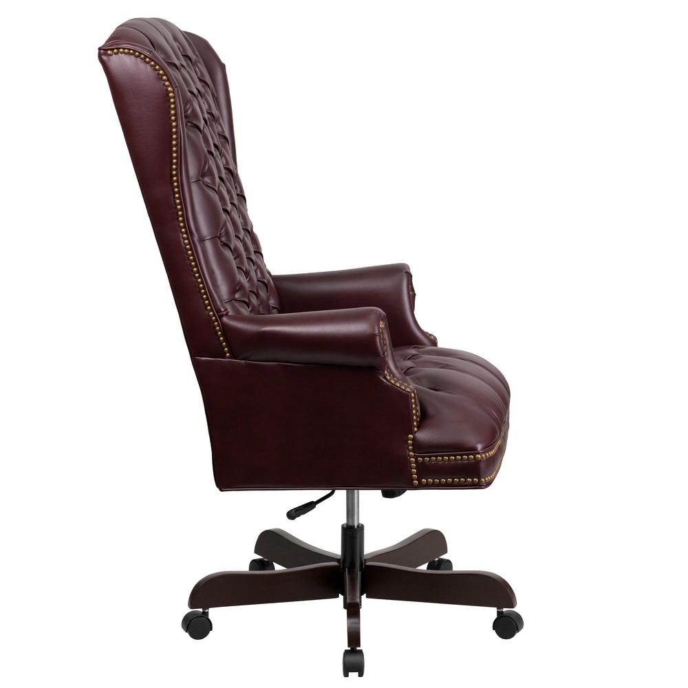 Flash Furniture Burgundy Office Desk Chair Cga Bt 20476 Bu Hd The Home Depot
