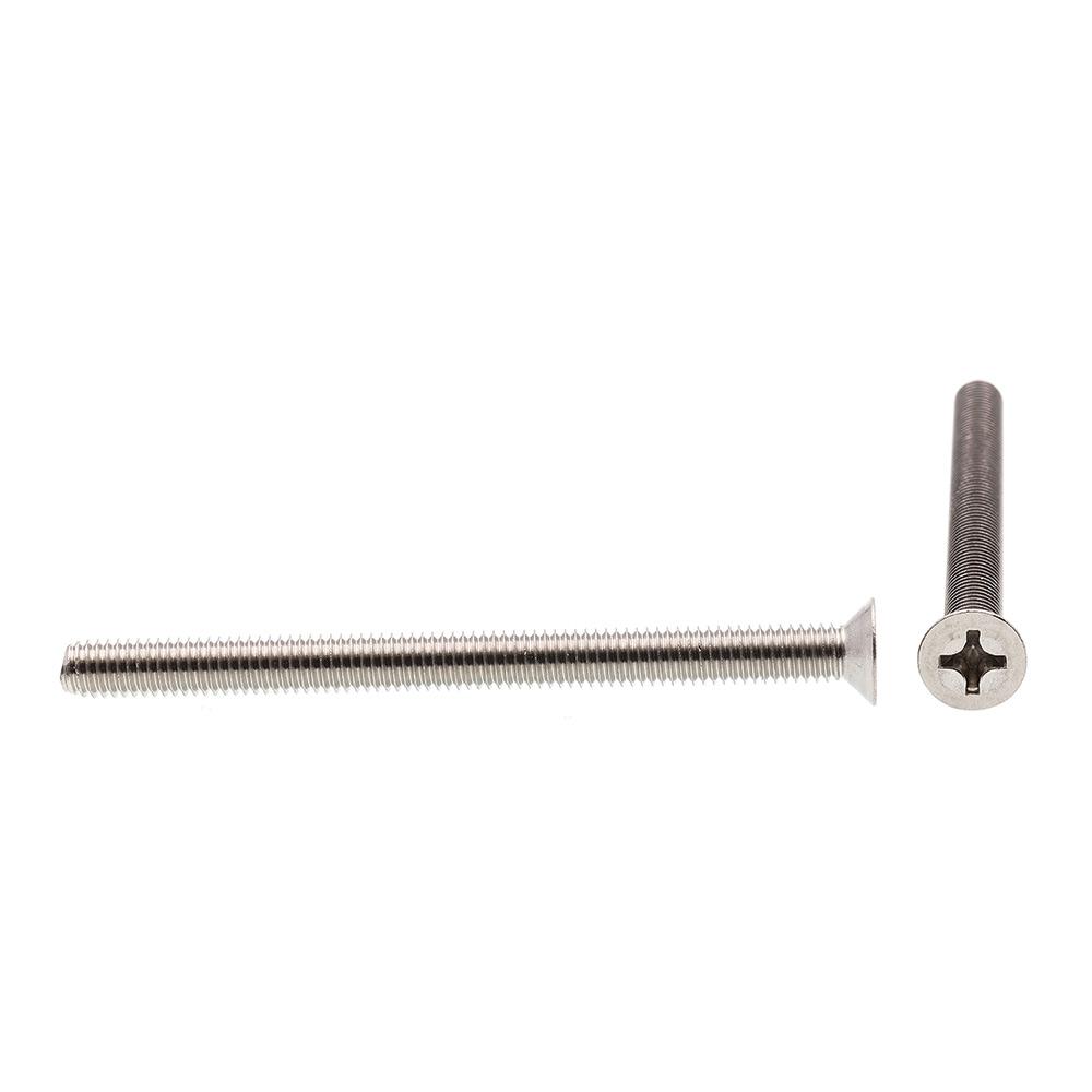 Grade A2-70 Stainless Steel Flat Head M6-1.0 X 60MM 10-Pack Metric Phillips Drive Prime-Line 9121620 Machine Screws