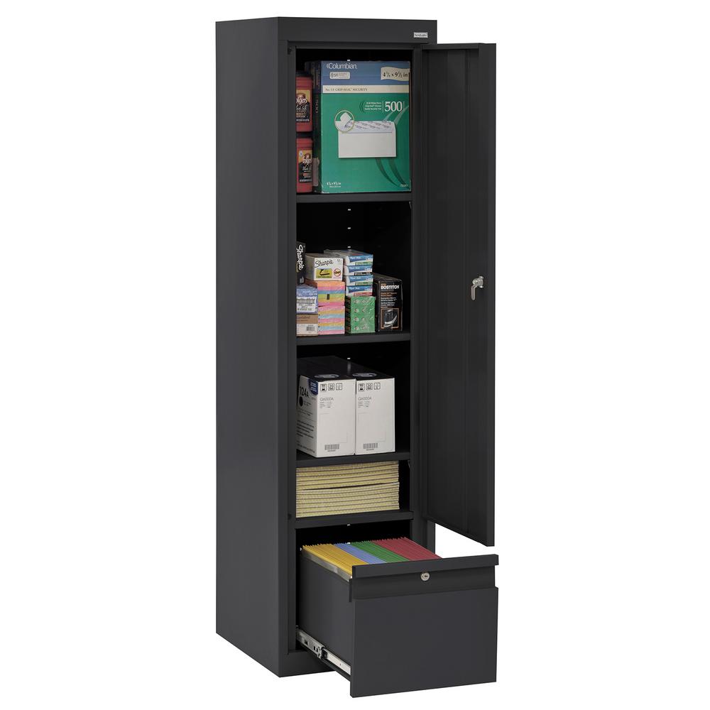 Black Office Storage Cabinets Home Office Furniture The Home Depot