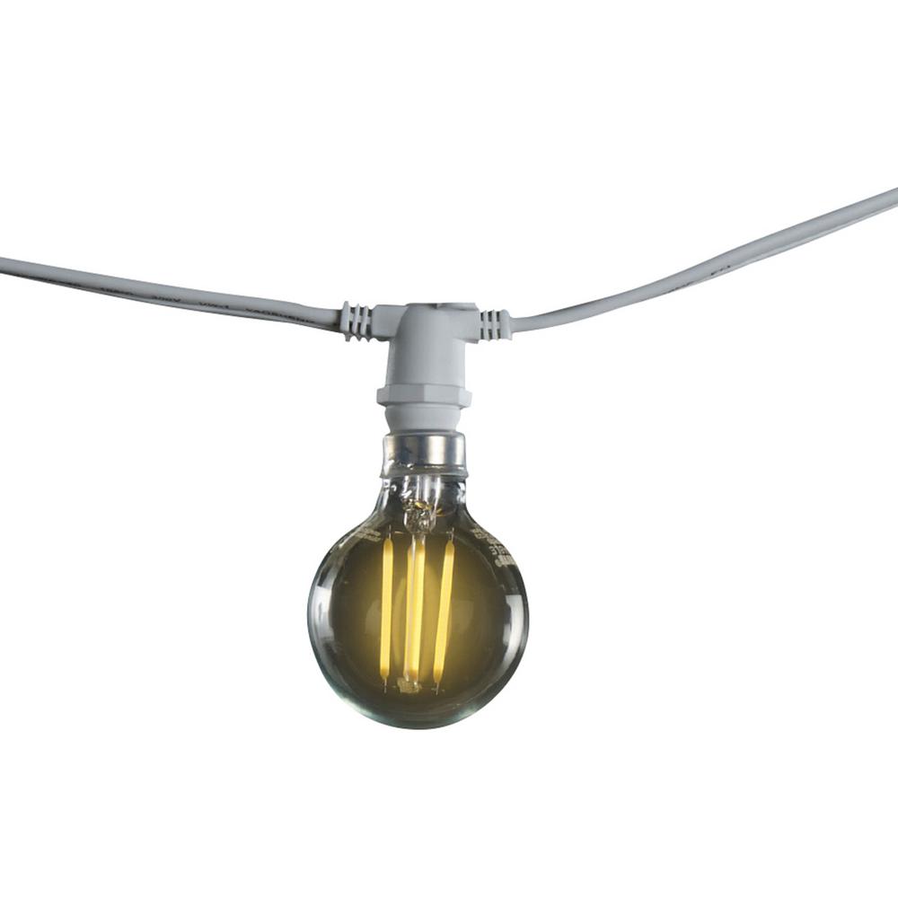 Bulbrite 25 Ft 15 Socket With 4 5 Watt G16 Led White String Light Bulbrite 25 Ft 15 Socket With 4 5 Watt G16 Led White String Light