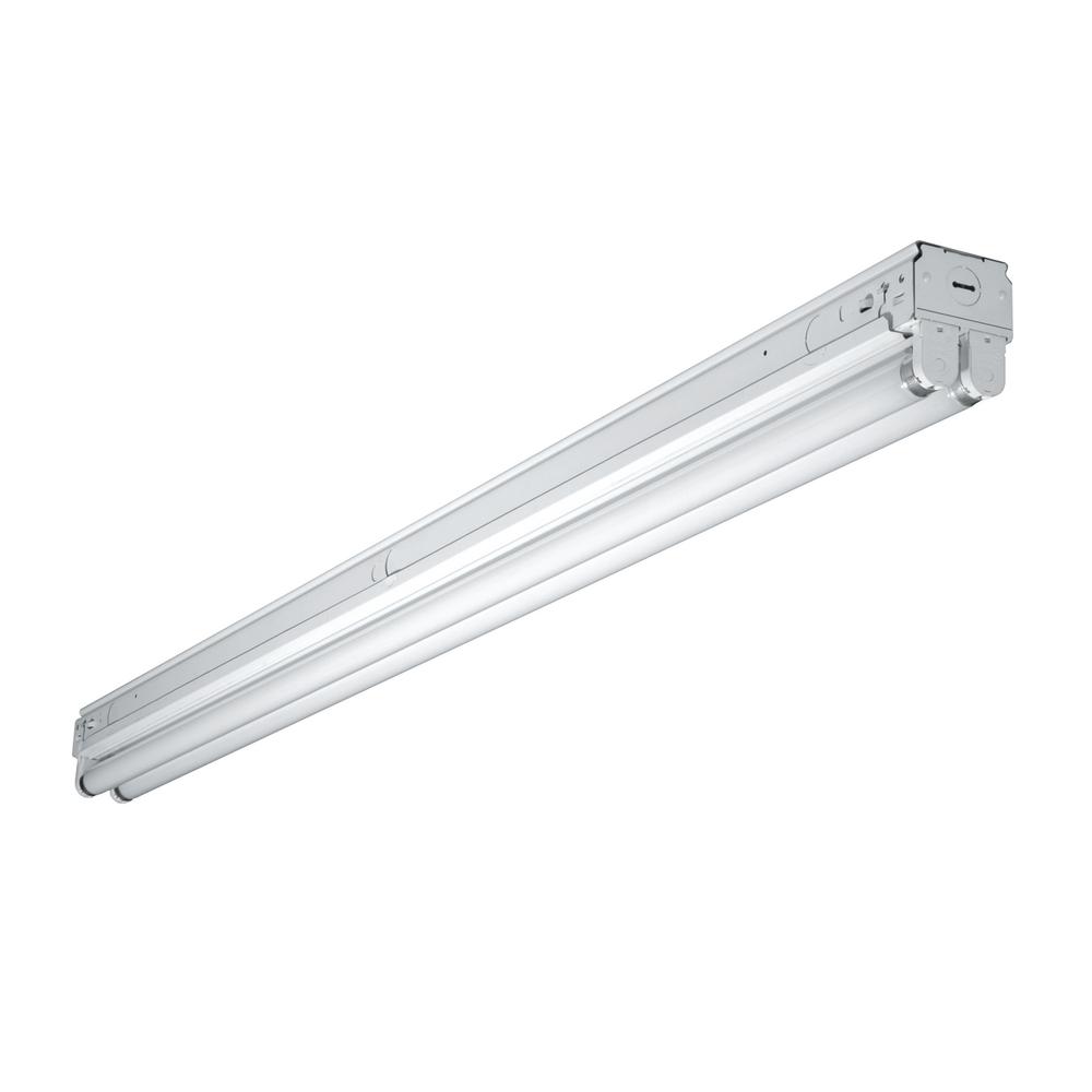 Metalux 4 ft. White Narrow Fluorescent Strip Light Fixture with 1 T8 Light... by Metalux
