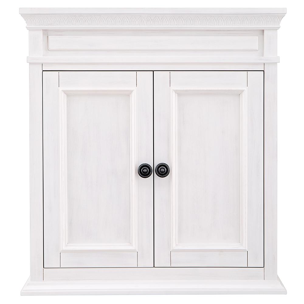 Home Decorators Collection Cailla 26 In W X 28 In H Wall Cabinet In White Wash Ckww2628 The Home Depot