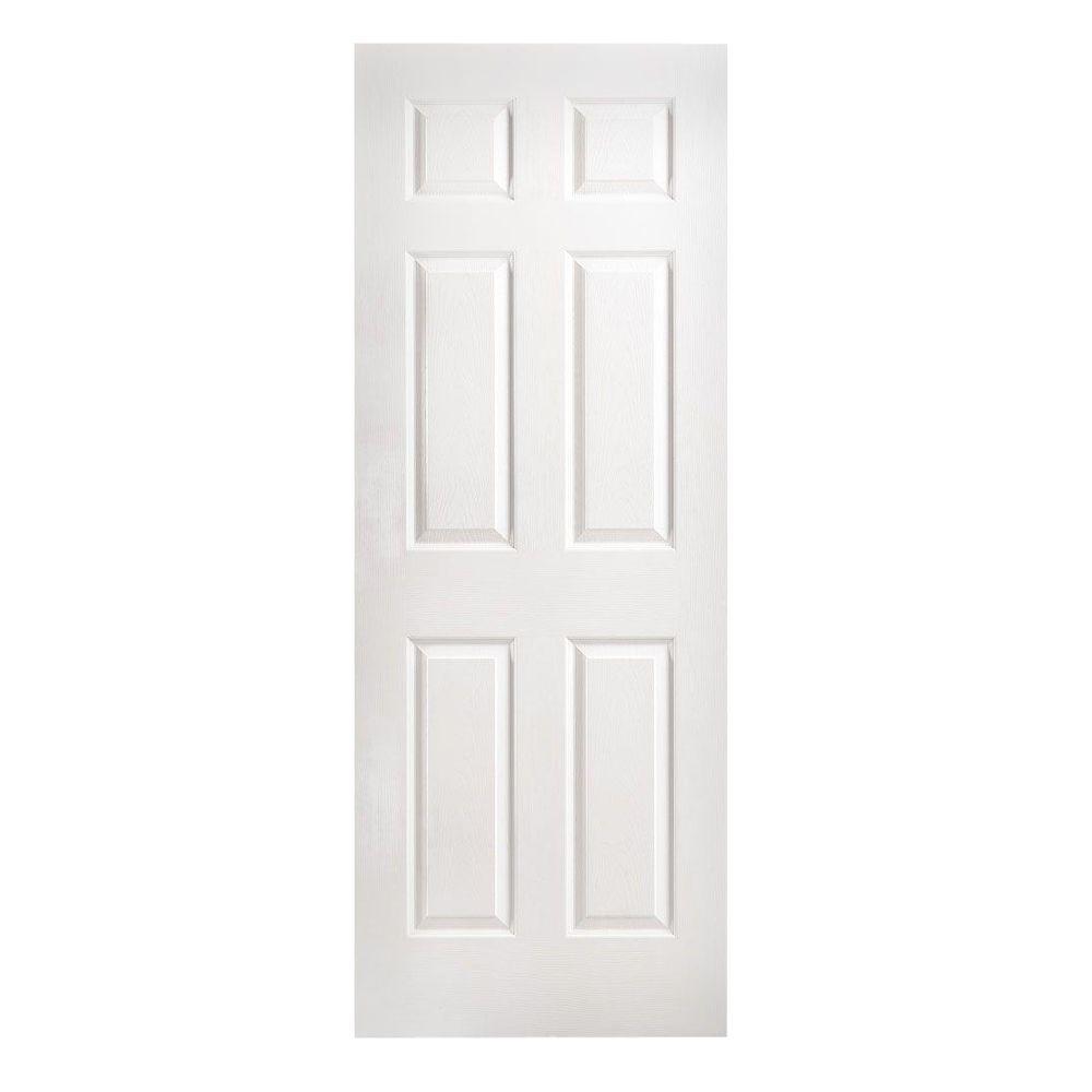 Masonite 32 in. x 96 in. 6-Panel Right-Handed Hollow-Core Textured