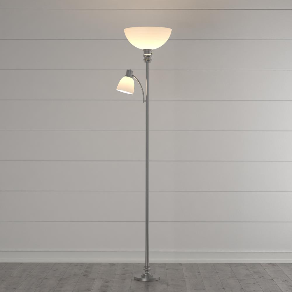 hampton bay shelf floor lamp